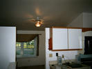 Kitchen into living room