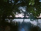 Full moon over the lake